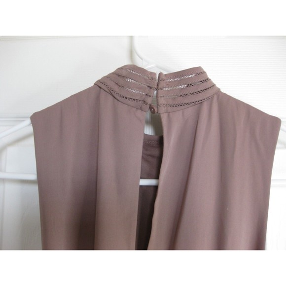 H&M Women's Dress Brown Size 4 Sleeveless Tie Waist Casual - Picture 11 of 16